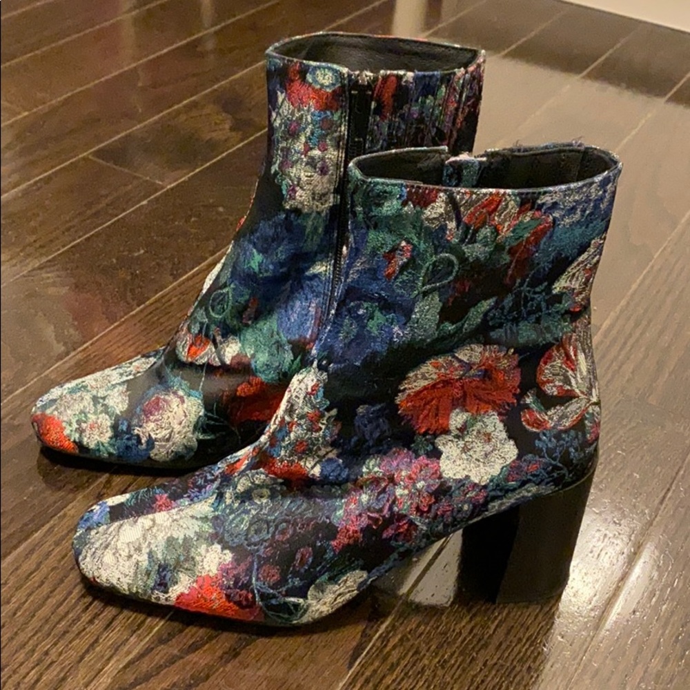 Jeffrey Campbell floral booties